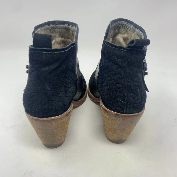 Matt Bernson Black‎ Suede Leather Holt Ankle Bootie - Picture 7 of 12